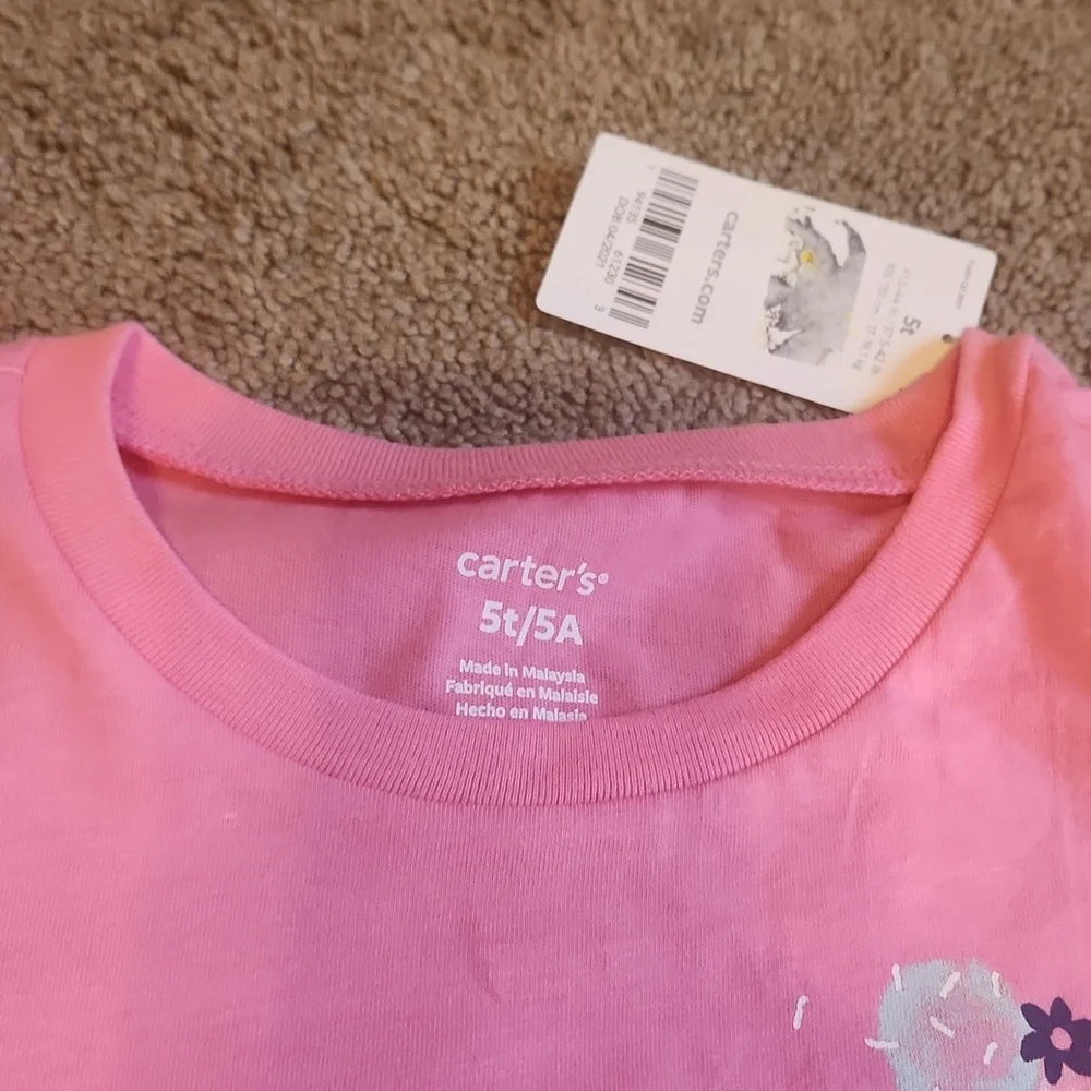 NWT Carter's T Shirt/shorts- 5T/5
